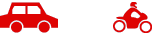 Car and motorcycle icons